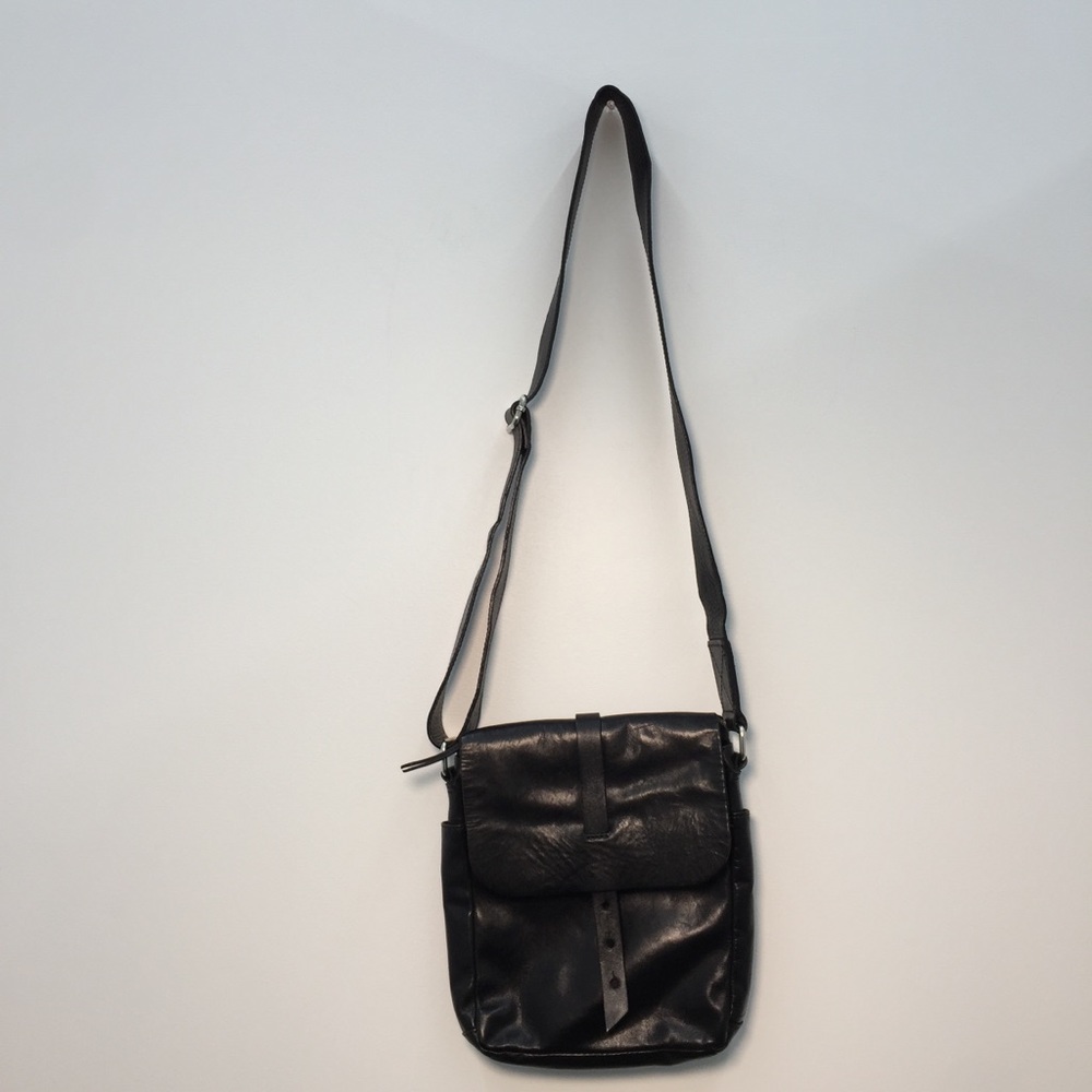 Valentina Black Genuine Leather Crossbody Bag